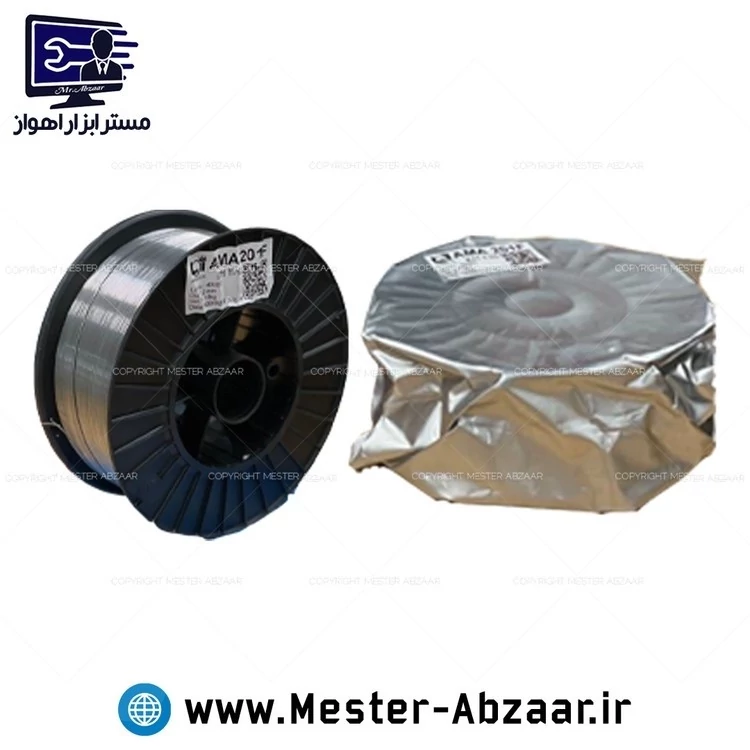 سیم جوش توپودری بدون گاز CO2 یک کیلویی 0.8 میلی متر مدل E71T-GS 0.8MM