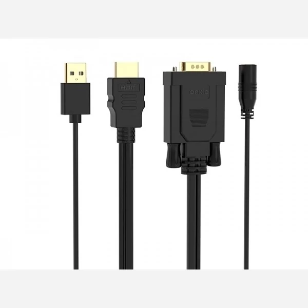 مبدل اچ دی ام آی به وی جی ای و صدا و میکرو یو اس بی اوریکو ORICO VGA/HDMI