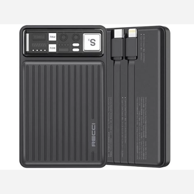 پاور بانک تایپ سی و یو اس بی 22.5 وات 10000 همراه با کابل تایپ سی و لایتنینگ رسی RPB-P40