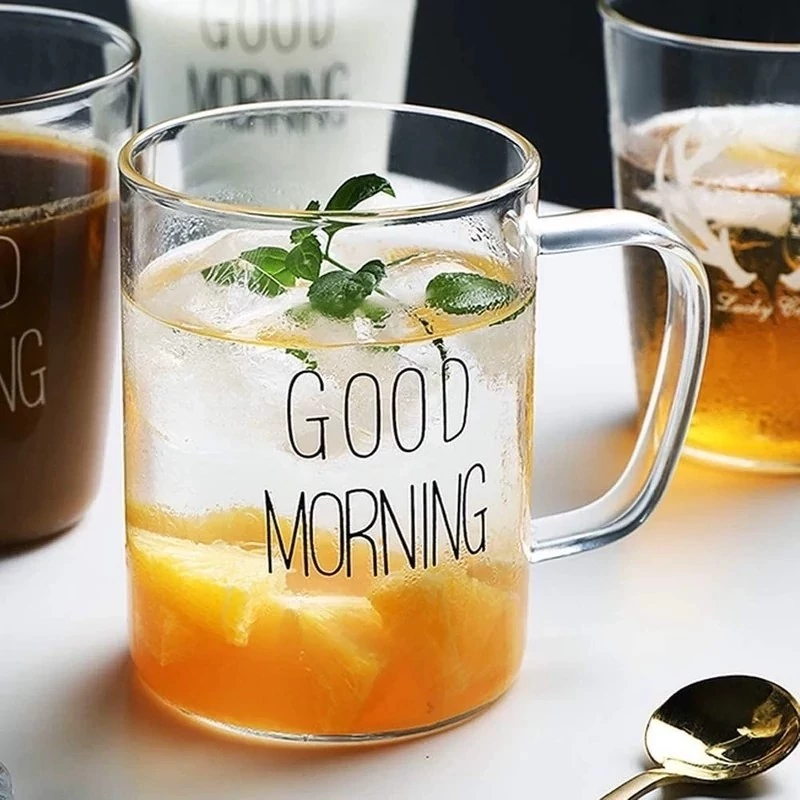 ماگ مدل استوانه ایی GOOD MORNING 460