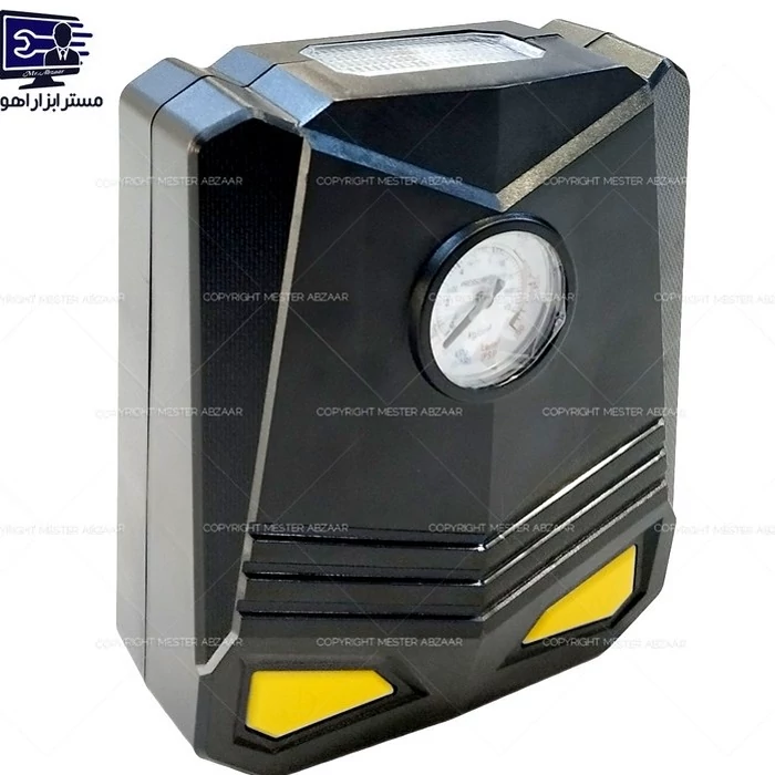 پمپ باد فندکی تک سیلندر خودرو کمپرسور هوا مسافرتی ماشین چراغ دار مدل HQ-X7