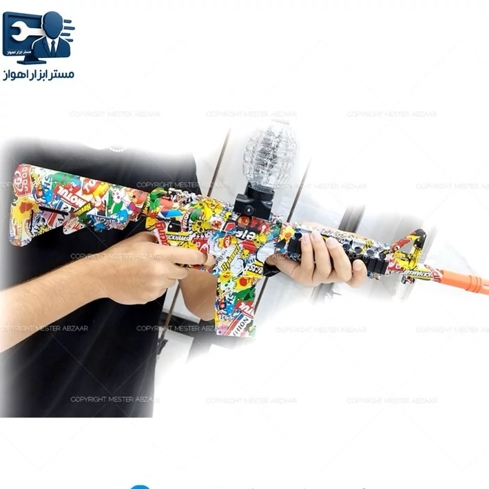 تفنگ شارژی تیر ژله ای طرح دار ام 4 مدل M4A1 WATER BOMB GUN