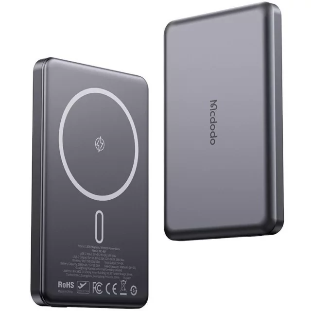 پاوربانک وایرلس مگ سیف 20 وات 5000 مک دودو MC-464 Mcdodo Metal Ultra-Thin