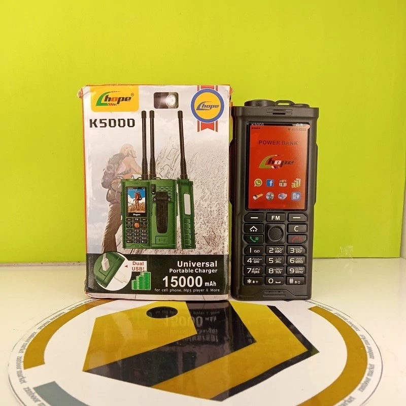 گوشی ساده ارتشی هوپ مدل K5000  سه سیمکارت  hope K5000  (بدون گارانتی شرکتی)