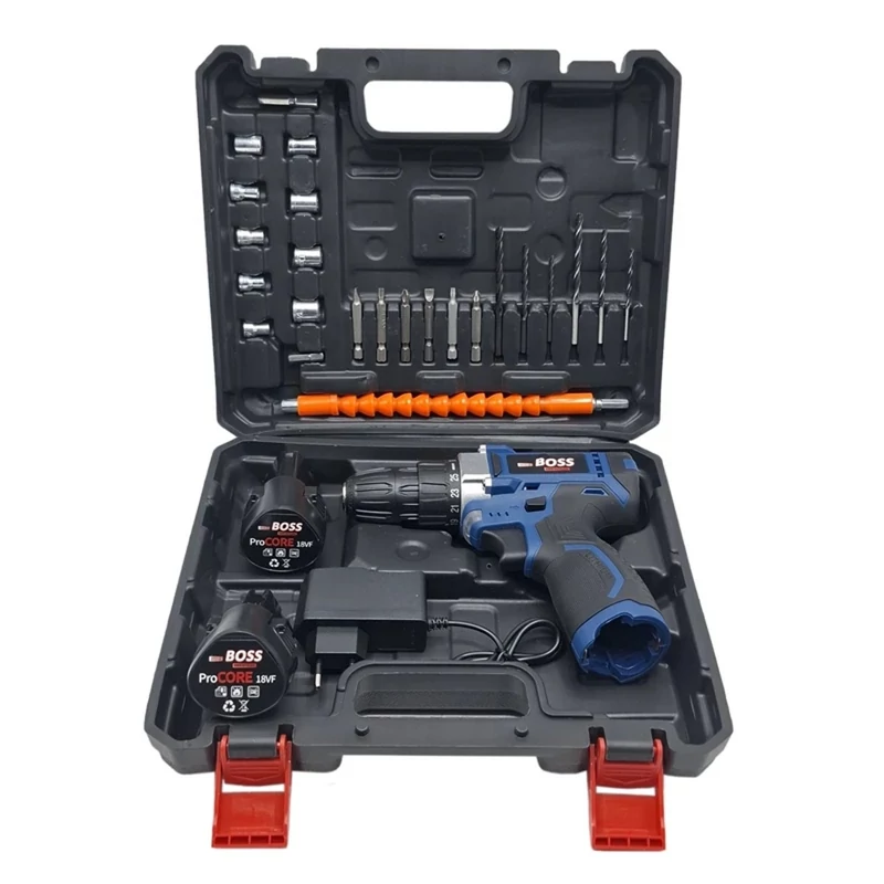 مجموعه 29 عددی دریل پیچ گوشتی شارژی باس مدل LIFE STYLE 18V کد 2