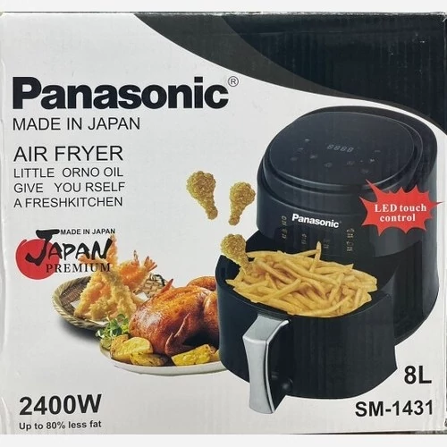 سرخ کن بدون روغن پاناسونیک  مدل 2400 وات sm-1431 Panasonic تک المنت ظرفیت 8 لیتر