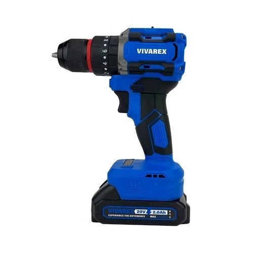 دریل شارژی چکشی دو باتری براشلس 20 ولت ویوارکس مدل VR2010V-IBL