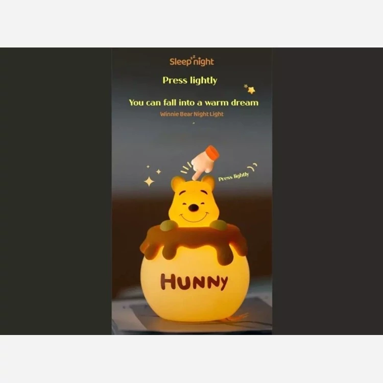 چراغ خواب فانتزی شارژی رومیزی اتاق کودک MYCP2305 Winnie the Pooh