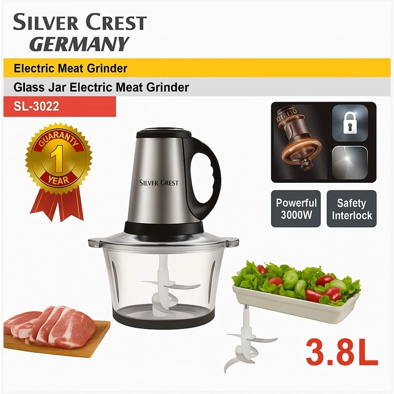 خردکن سیلور کرست مدل SL-3022 با توان 3000 وات