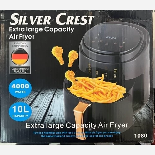 سرخ کن  هوا پز ایر فرایر بدون روغن 10 لیتری تک المنت بزرگ سیلورکرست هوا پز Silver Crest