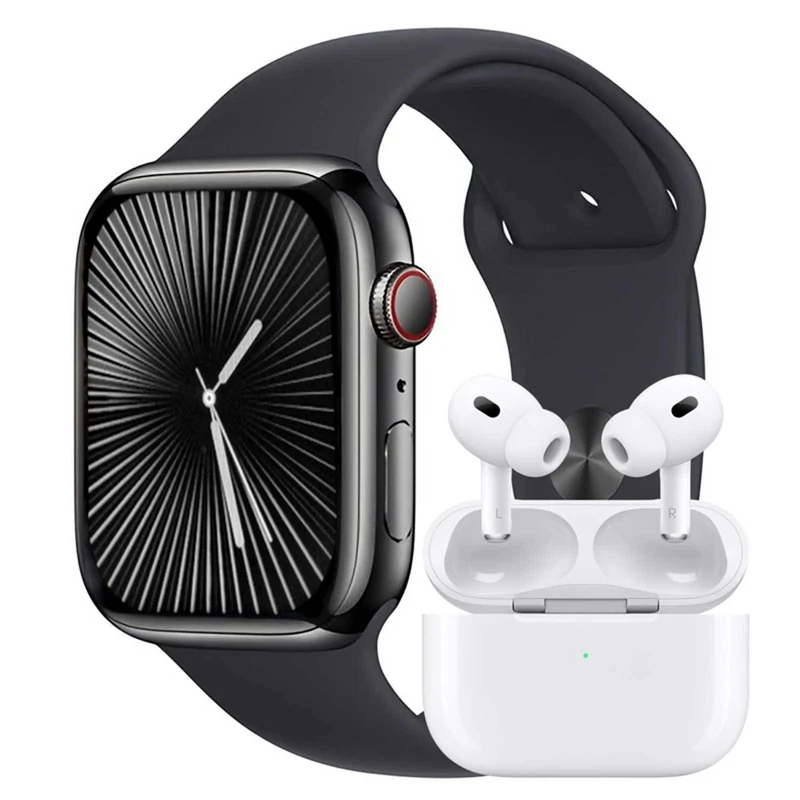 ساعت هوشمند ورنا مدل W46 max به همراه هندزفری بلوتوثی مدل airpod pro  33