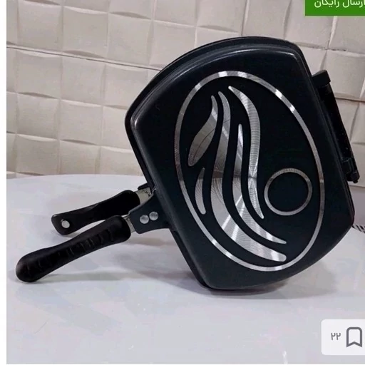 تابه دو طرفه دالغا مخصوص گریل بدون روغن چدنی