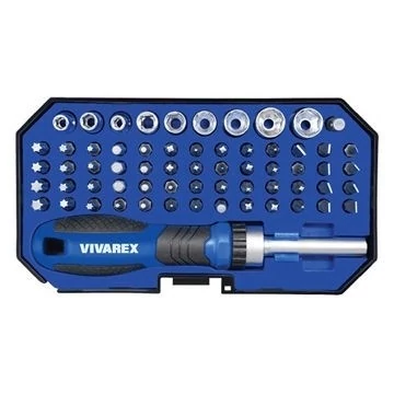 ست سری پیچ گوشتی و بکس 63 عددی ویوارکس VR6365-SD