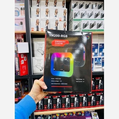 رینگ لایت سلفی موبایل LED YM 200 RGB