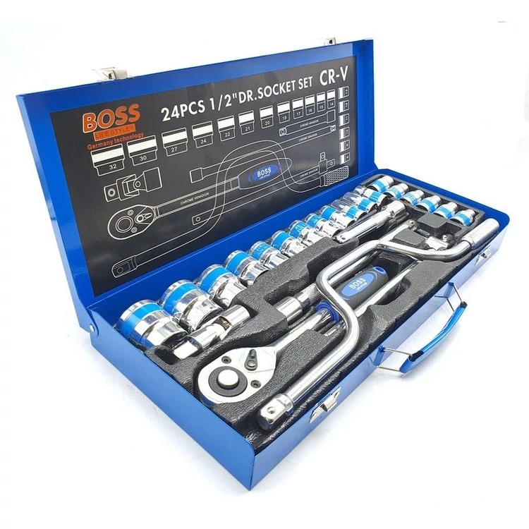 آچار بکس باس  مدل BOS24PC مجموعه 24 عددی