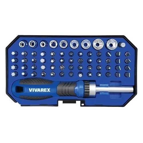 ست پیچ گوشتی و بیت 63 عددی مدل VR6365 ویوارکس