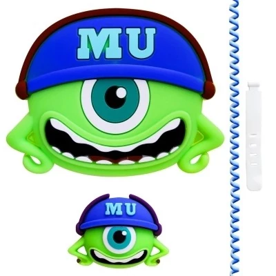 محافظ شارژر دیواری طرح هیولا مدل Mike Wazowski به همراه محافظ کابل مجموعه 4 عددی  46