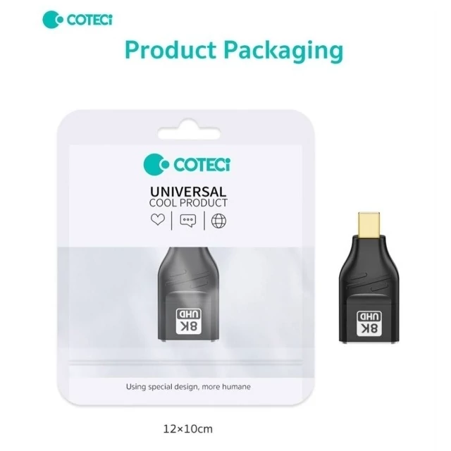 مبدل مینی دیسپلی پورت به دیسپلی پورت کوتسی 87610 Coteci 87610 8K DP Female