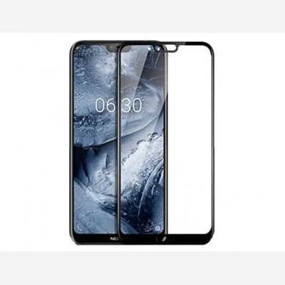 محافظ صفحه نمایش شیشه ای تمام چسب نوکیا Full Glass Screen Protector Nokia 6.1