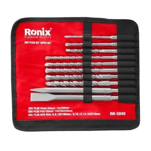 ست مته و قلم چهار شیار رونیکس مدل RH-5048 ۱۰ عددی