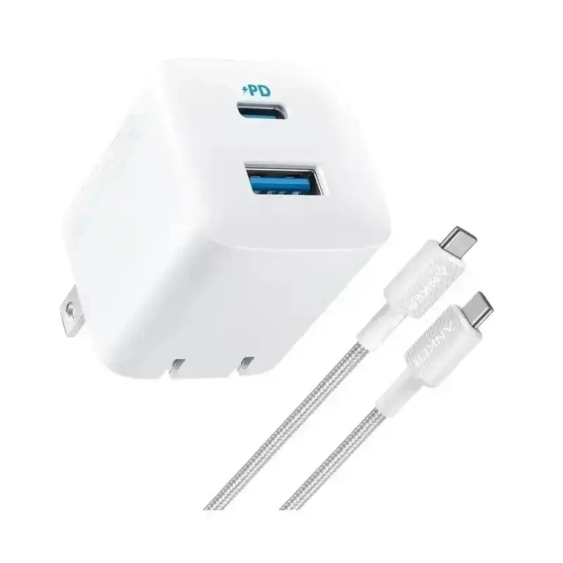 شارژر دیواری انکر مدل B2348 ظرفیت ۲۰ وات با کابل USB-C