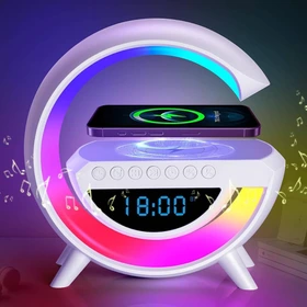 اسپیکر بلوتوثی و شارژر وایرلس مدل BT-3401 با توان ۱۵ وات