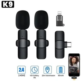 میکروفون یقه ای مدل K9 دو کاربره