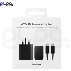 شارژر سامسونگ مدل EP-T4510 توان 45 وات سه پین همراه کابل