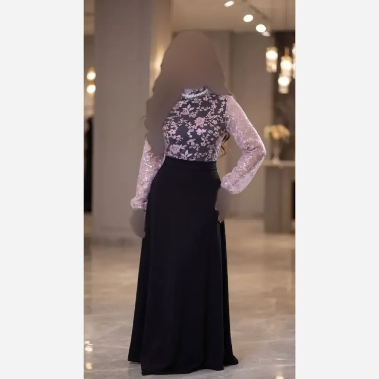 پیراهن زنانه مجلسی لمه بیزو مدل الیزابت رنگ مسی قد 160