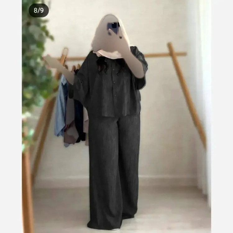 ست شومیز و شلوار زنانه جنس شانتون صوفیا سایز 40 تا 48