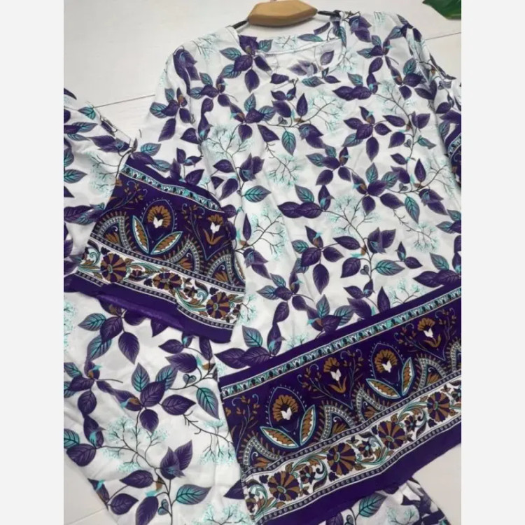 بلوز و شلوار نخی شیوان 7594