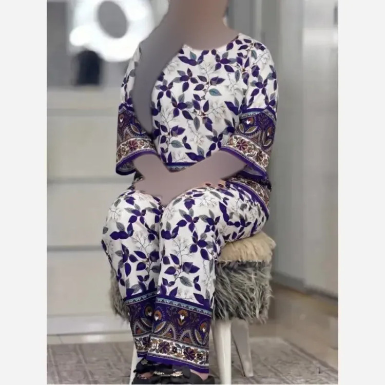 بلوز و شلوار نخی شیوان 7594