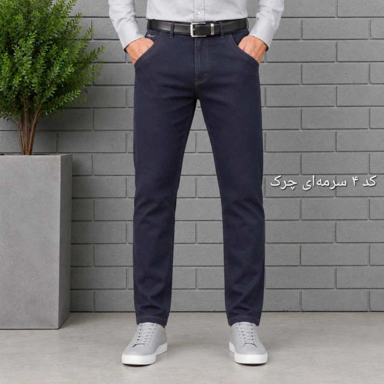 شلوار جین مردانه راسته پنبه فلامنت در هفت رنگ سایز 40 تا 58