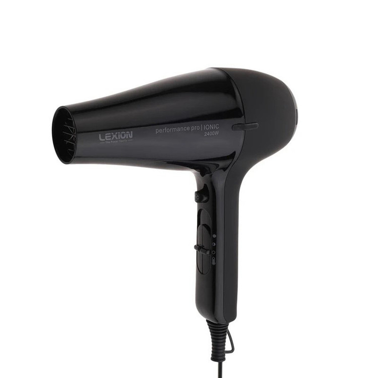 سشوار حرفهای 2400 وات لکسیون مدل Performance pro HD:2089، موتور AC، وزن 500 گرم، المنت فلز، دارای سری دیسپانسر، متمرکزکننده باریک، متمرکزکننده پهن با ویژگی صافکنندگی، حجمدهندگی، با قابلیت فناوری تولید یون