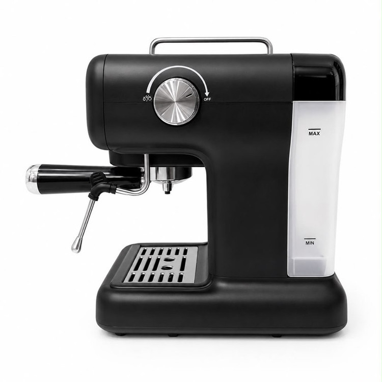 اسپرسوساز خانگی چندکاره یونیک لوکس مدل LX683 با فشار بخار 22 بار، توان 2400 وات، مخزن آب 0.9 لیتری و قابلیت استفاده از پاد و پودر قهوه