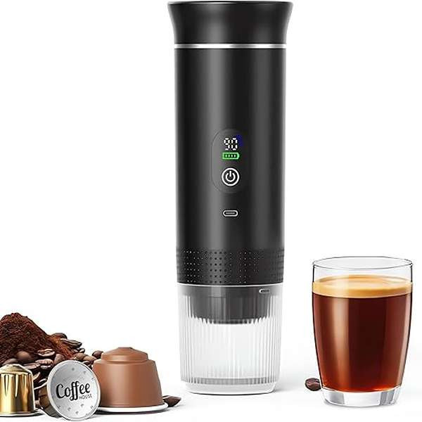 اسپرسوساز سفری مدل نمایشگر دیجیتال LED KF-JN-02