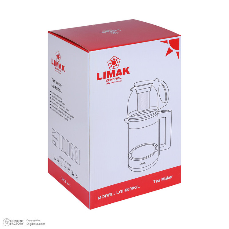چای ساز روی هم لیماک جنرال اینترنشنال مدل LGI-6000GL