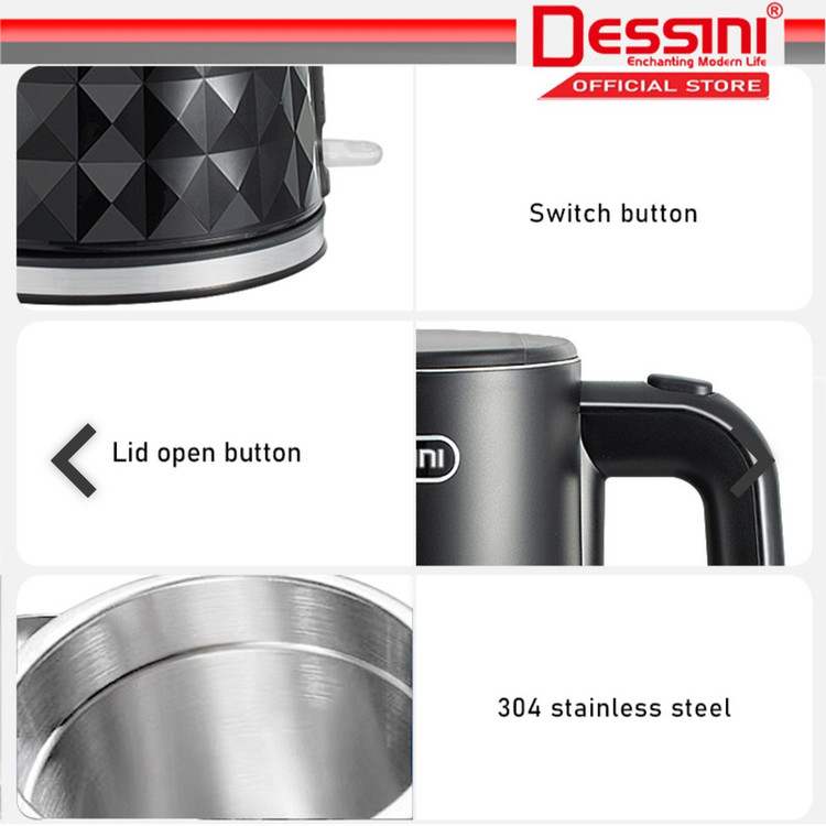 کتری برقی دسینی مدل DS-20SS گنجایش 1.8 لیتر