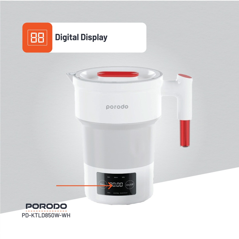 کتری برقی پرودو مدل PD-KTLD850W-WH گنجایش 0.6 لیتر