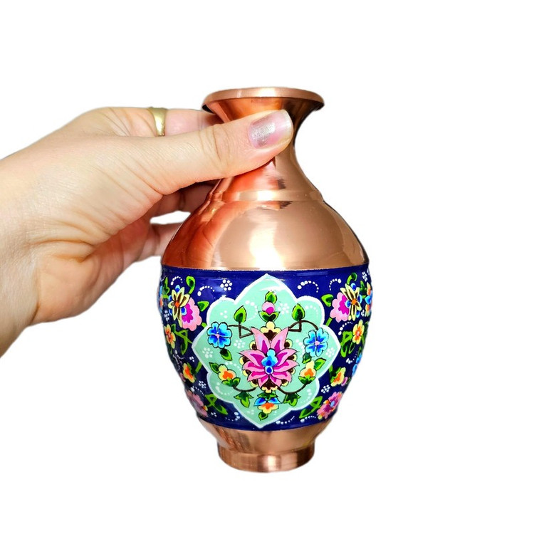 ست هدیه نگارستان نیلی مدل مس و پرداز کد JR-blu15