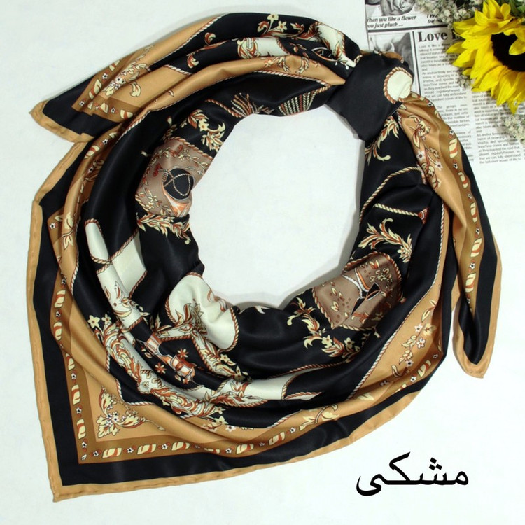 روسری زنانه آنالیا مدل ابریشم توییل بهاره کد 9802
