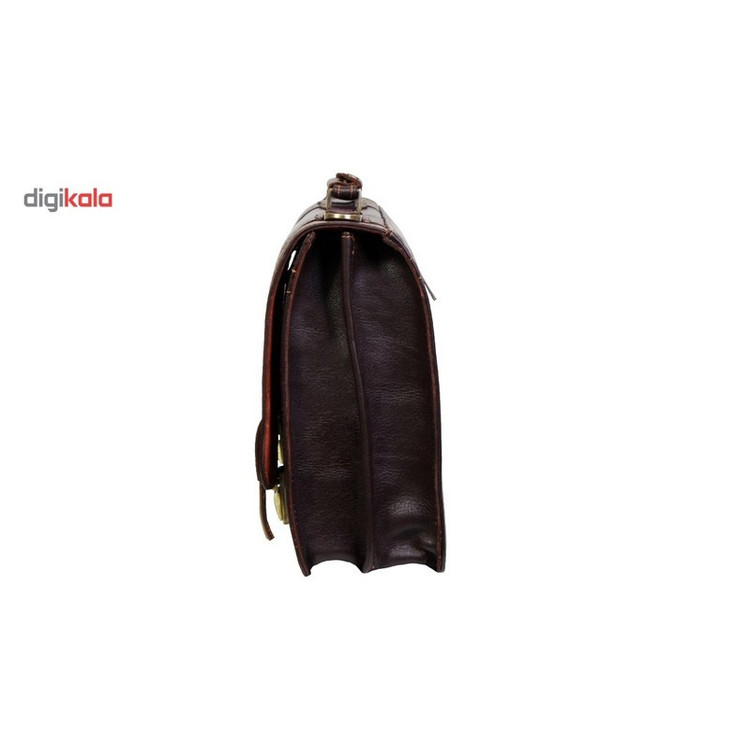 کیف اداری چرم طبیعی چرم ناب مدل قفل مخفی کد 102
