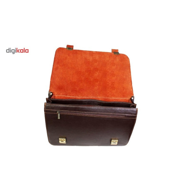 کیف اداری چرم طبیعی چرم ناب مدل قفل مخفی کد 102