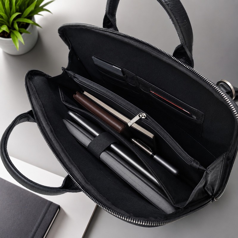 کیف اداری زنانه و مردانه مدل فولدری کروکو