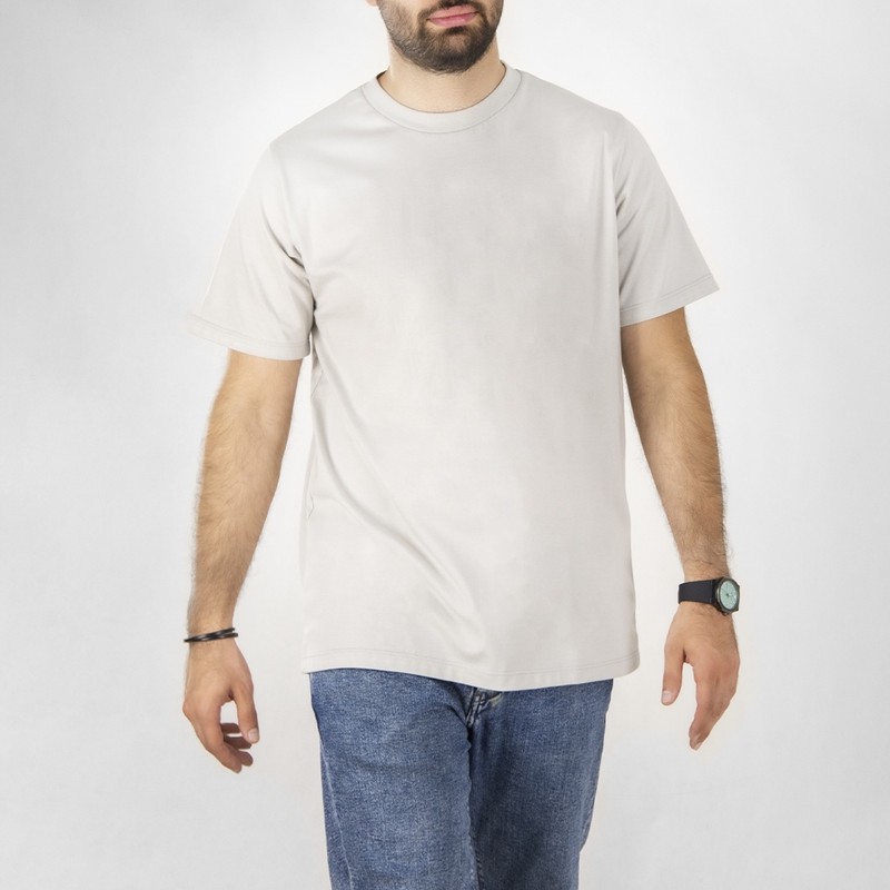 تیشرت آستین کوتاه مردانه بی نقش مدل BN103