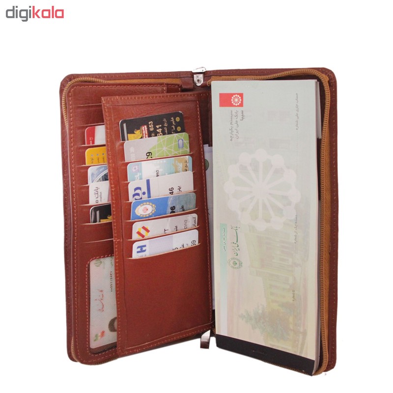 کیف دسته چک چرم بارز مدل DM76