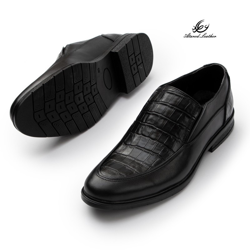 کفش رسمی مردانه چرم عطارد مدل چرم طبیعی کد SH360