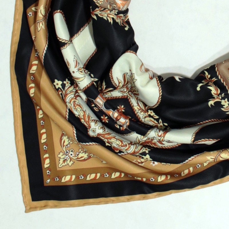روسری زنانه آنالیا مدل ابریشم توییل بهاره کد 9802