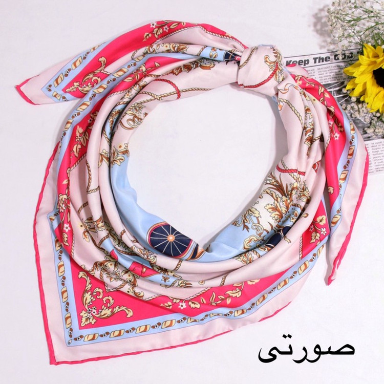 روسری زنانه آنالیا مدل ابریشم توییل بهاره کد 9802