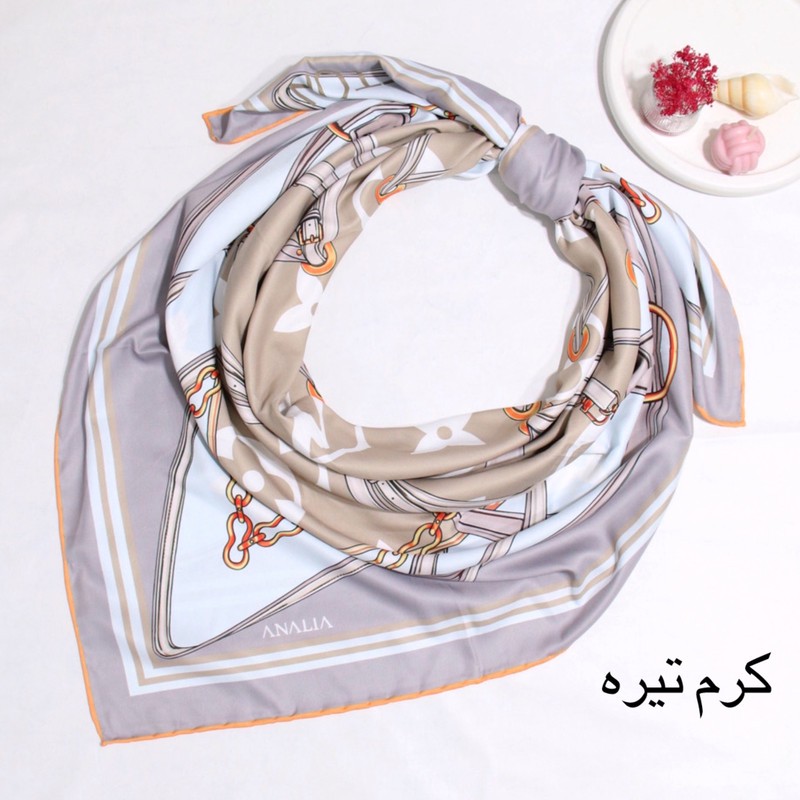 روسری زنانه مدل ابریشم مزونی دور کد 9065